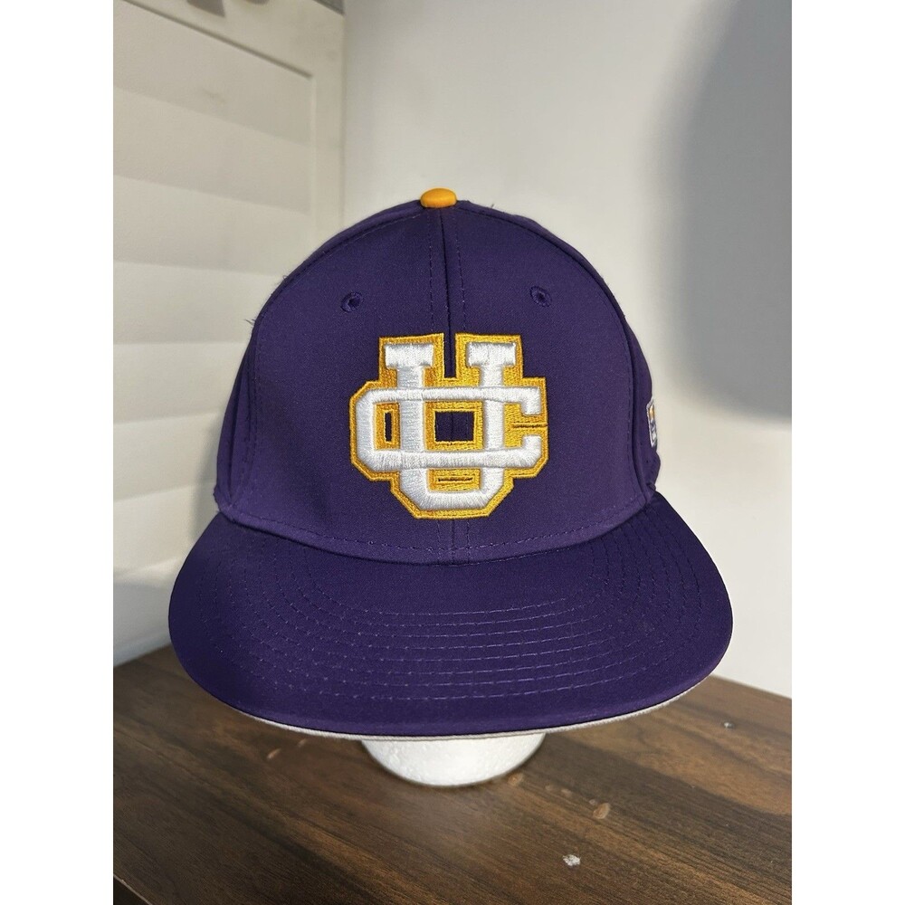 The Game Tornadoes Pro UC Hat XL Purple Gold White NCAA College Team Cap